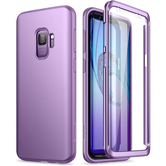 Obal na mobil pre Samsung Galaxy S9, Suritch Full Body, fialové