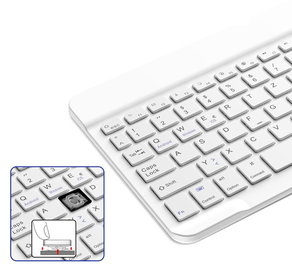 Bezdrôtová mini klávesnica Bluetooth pre tablet, čierny