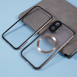 Magnetické puzdro Dual Glass MagSafe pre iPhone 16, zlaté