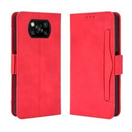 Klapkové puzdro pre Xiaomi Poco X3 NFC / Poco X3 Pro, Card Slot, červené