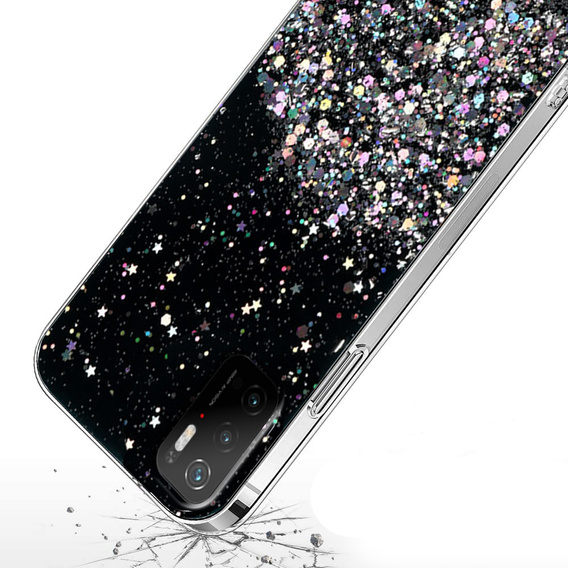 Obal na mobil pre Xiaomi POCO M3, Glittery, čierne