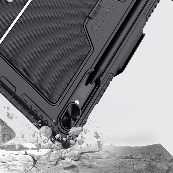Puzdro + klávesnica Galaxy Tab S9+, NILLKIN Bumper Pen Slot, čierne