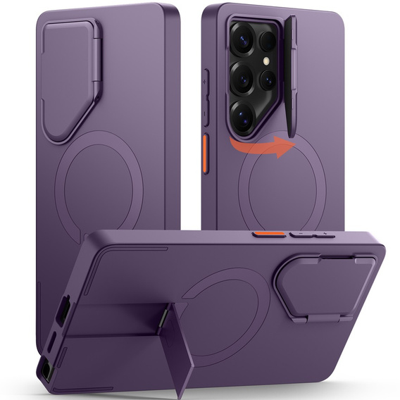 Puzdro pre Samsung Galaxy S25 Ultra, Suritch Shockproof, pre MagSafe, fialové