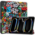 Puzdro pre iPad Pro 13" 2024 (7 gen.), Smartcase, graffiti