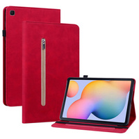 Obal na mobil pre Samsung Galaxy Tab S6 Lite, Wallet Pen Slot, červené