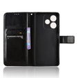 Klapkové puzdro pre Oppo A5 Pro 5G, Crazy Horse Wallet, čierne