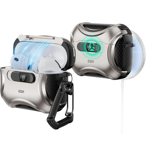 Puzdro na slúchadlá ESR Cyber FlickLock MagSafe pre Apple AirPods Pro 3