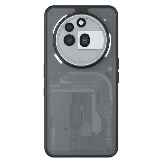Obal na mobil pre Nothing Phone 3A Pro, Fusion Hybrid, transparentné / čierne