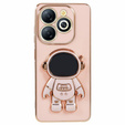 Obal na mobil pre Infinix Hot 40i, Astronaut, ružové