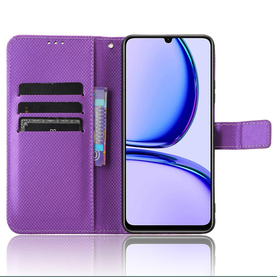 Klapkové puzdro pre Realme Note 50, Wallet Smart Magnet, fialové
