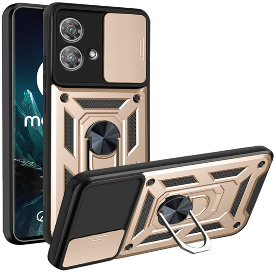 Obal na mobil pre Motorola Edge 40 Neo, CamShield Slide, zlaté