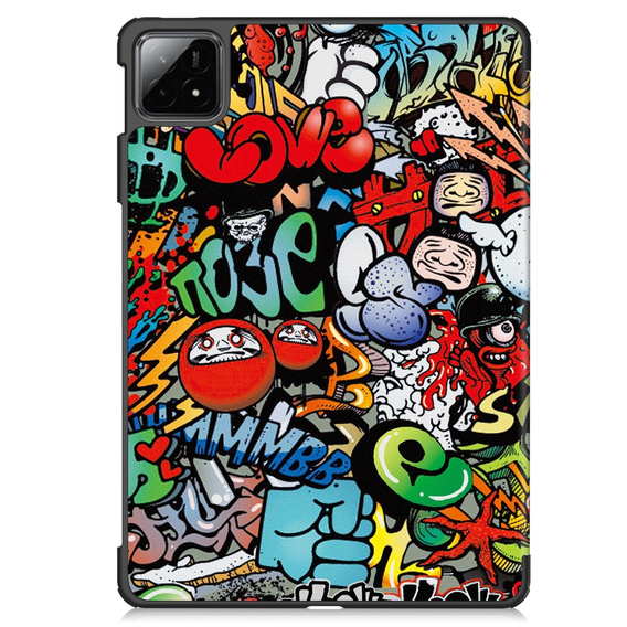 Puzdro pre Xiaomi Pad 6S Pro 12.4, Smartcase, graffiti