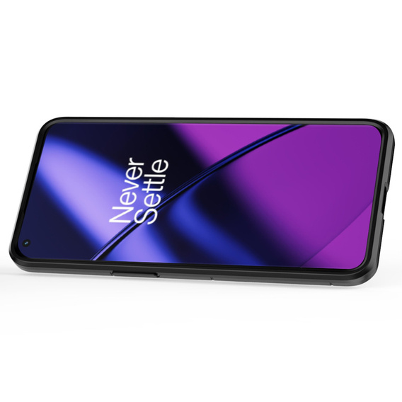 Obal na mobil pre OnePlus 11 5G, Kickstand Ring, čierne