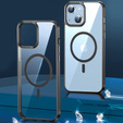 Obal na mobil pre iPhone 14, ERBORD Hybrid MagSafe Case, čierne