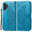 Klapkové puzdro pre Samsung Galaxy A13 4G, Butterfly, modré