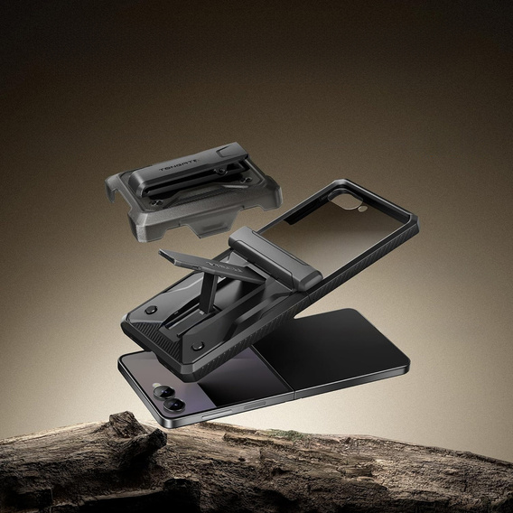 Puzdro Tongate MECH s MagSafe pre Samsung Galaxy Z Flip7 FE / Z Flip6, zelené