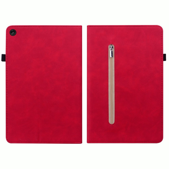 Puzdro pre Lenovo Tab M10 10.1 Gen 3, Wallet Pen Slot, červené