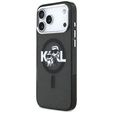 Karl Lagerfeld IML Glitter Karl & Choupette Sketch Logo MagSafe puzdro pre iPhone 17 Pro Max