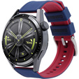 ERBORD Univerzálny silikónový remienok 22mm, Dual Color, sivý / čierny / čierna pracka