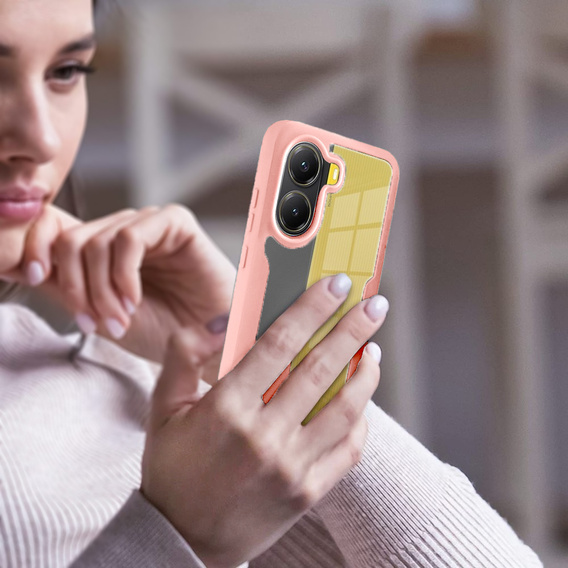 Puzdro pre Xiaomi Poco X7 Pro 5G, Shockproof, s fóliou, ružové