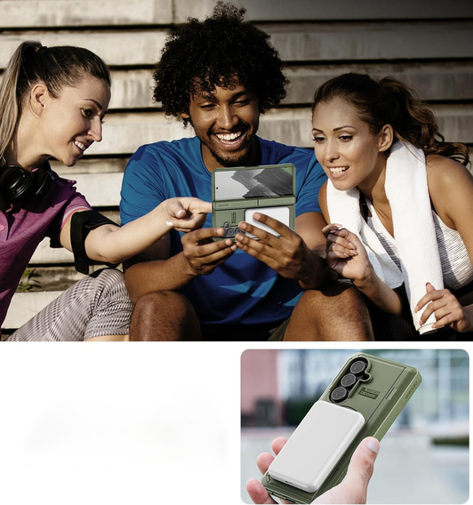 Dexnor Magnetické pancierované puzdro s dvojitou základňou pre Samsung Galaxy Z Fold7