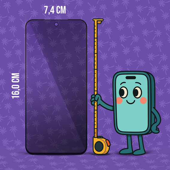 Tmavé sklo na ochranu súkromia Shy Palm pre Xiaomi Redmi Note 15 Pro 5G