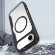 Puzdro Dux Ducis pre iPhone Air, Skin X Pro, s chlopňou, pre MagSafe, čierne