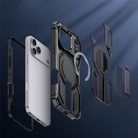 Ochranné puzdro kompatibilné s MagSafe so stojanom pre iPhone 17 Pro