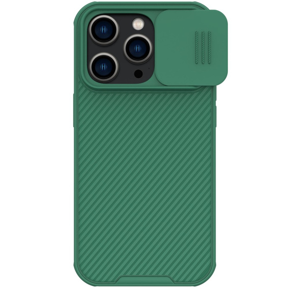Puzdro pre iPhone 14 Pro Max, pancierované Nillkin, CamShield Pro, zelený