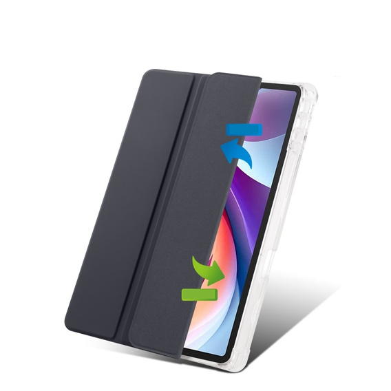 Puzdro pre Lenovo Tab M11, Smartcase Hybrid, so slotom na stylus, čierne