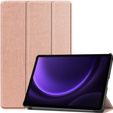Puzdro pre Samsung Galaxy Tab S9 FE, trojskladové, ružové rose gold