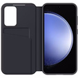 Originálne puzdro Samsung pre Galaxy S23 FE, S View Wallet Cover, čierne