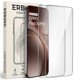 2x ERBORD 9H tvrdené sklo pre Oppo Find X9 Pro