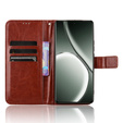 Klapkové puzdro pre Realme GT 6 / 6T, Crazy Horse Wallet, hnedé