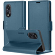 Puzdro pre Oppo A60, ERBORD Glossy Litchi, flipová peňaženka, modré
