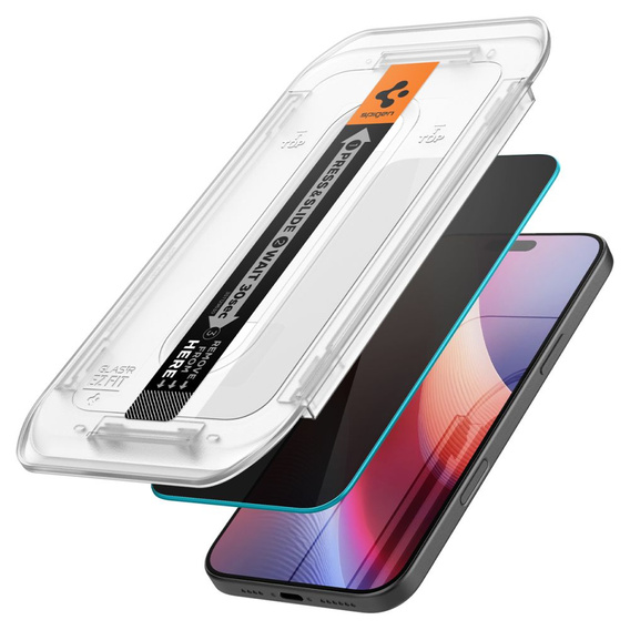 Spigen Privacy Tempered Glass pre iPhone 17 Pro Max / 16 Pro Max, Glas.TR Privacy (2 ks)