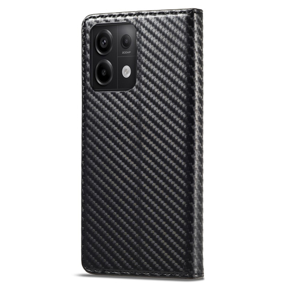 Flipové puzdro pre Xiaomi Redmi Note 13 Pro 4G / Xiaomi Redmi Note 14S / Xiaomi Poco M6 Pro 4G, Carbon LC.IMEEKE, čierne