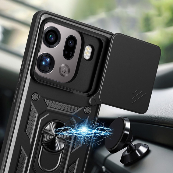 CamShield Slide pancierové puzdro s krytom fotoaparátu a krúžkom pre Oppo Find X9 Pro