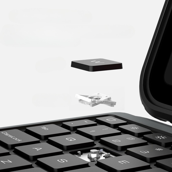 Puzdro + klávesnica iPad 10.9 2022, NILLKIN Bumper Pen Slot, čierne