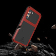 Love Mei Obal na mobil pre Samsung Galaxy A34 5G, armored with glass, červené