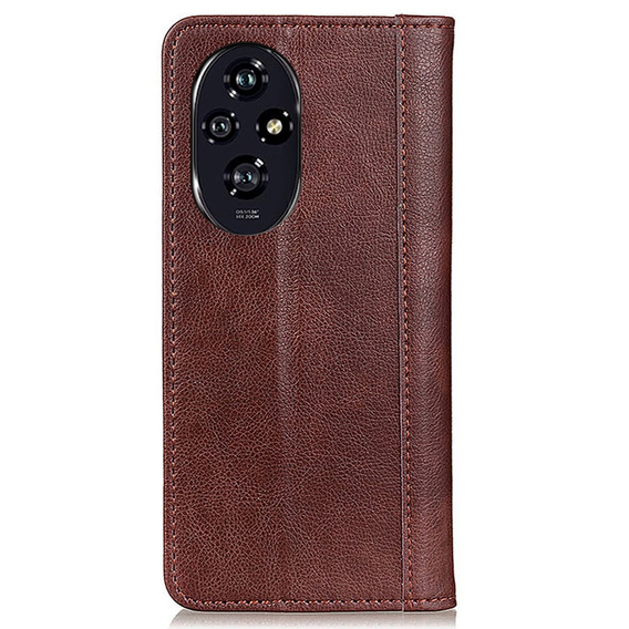 Flipové puzdro pre Samsung Galaxy S25 Edge, Split Leather, hnedé