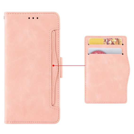 Klapkové puzdro pre Realme 14X / Realme C75, Card Slot, ružové