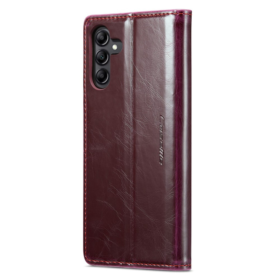 CASEME flipové puzdro pre Samsung Galaxy A34 5G, Waxy Textured, červené