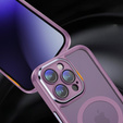 Puzdro pre iPhone 14 Pro Max, ERBORD Impact Guard, MagSafe, fialové