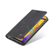 CASEME puzdro pre Samsung Galaxy M21, Leather Wallet Case, čierne