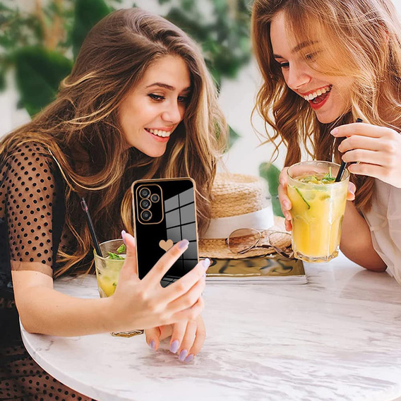 Obal na mobil pre Samsung Galaxy A12 / M12 / A12 2021, Electro heart, čierne