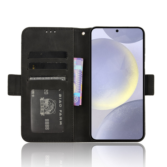 Klapkové puzdro pre Samsung Galaxy S25 FE, Card Slot, čierne