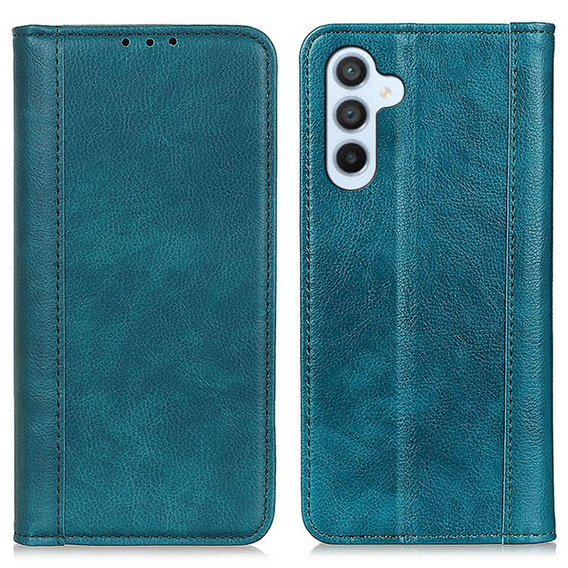 Obal na mobil pre Samsung Galaxy A36 5G, Wallet Litchi Leather, zelený