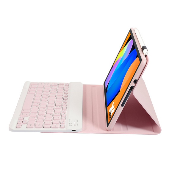 Puzdro s klávesnicou Bluetooth pre Lenovo Idea Tab 11" 2025 TB336FU TB336ZU, ružové