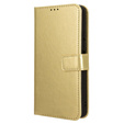 Klapkové puzdro pre Xiaomi Redmi A3, Crazy Horse Wallet, zlaté
